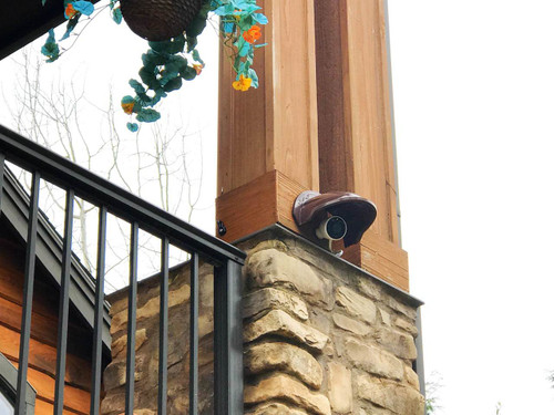 UNIVERSAL SUN RAIN SHADE CAMERA COVER SHIELD FOR NEST IQ/RING/ARLO/DOME/BULLET OUTDOOR CAMERA - WHITE