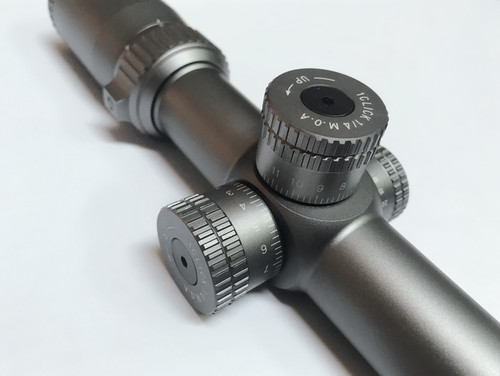 Ade Advanced Optics Grey Diamond Titanium 3-12x40 Rifle Scope with 30mm Tube and mounting Rings