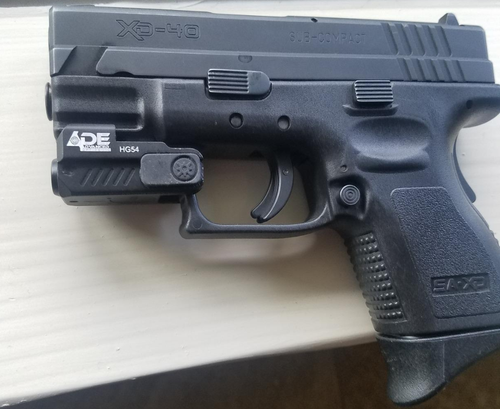 Ade Advanced Optics HR54 Rechargeable SUPER ULTRA COMPACT PISTOL RED LASER SIGHT FOR ALL FULL SIZE AND SUB-COMPACT HANDGUNS