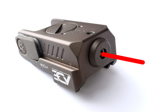 Flat Dark Earth! SUPER Ultra COMPACT FDE Pistol RED Laser Sight for All full size and sub-compact handguns