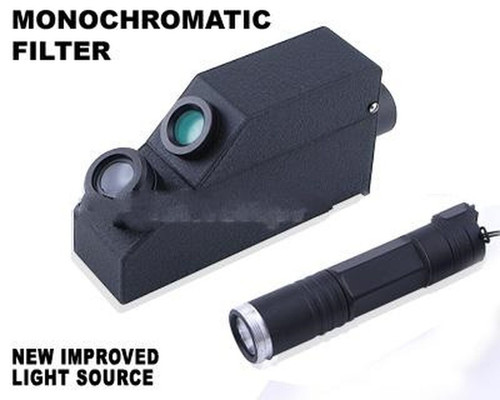 External Monochromatic Yellow Light Gem Refractometer