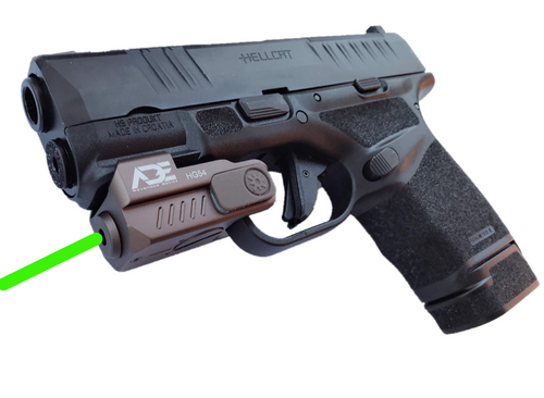 Ade Advanced Optics FDE HG54 Rechargeable SUPER ULTRA COMPACT PISTOL GREEN LASER SIGHT FOR ALL FULL SIZE AND SUB-COMPACT HANDGUNS