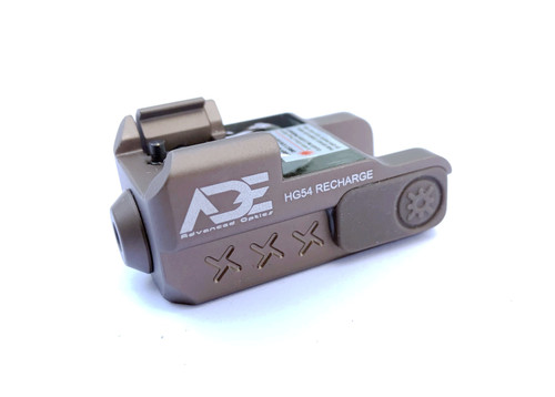 Ade Advanced Optics FDE HG54 Rechargeable SUPER ULTRA COMPACT PISTOL GREEN LASER SIGHT FOR ALL FULL SIZE AND SUB-COMPACT HANDGUNS