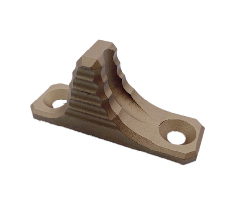 FDE! Flat Dark Earth  HAND STOP Tactical SharkFin MLOK Forend Foregrip for M-LOK System Angled Forward Grip