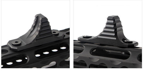 FDE! Flat Dark Earth  HAND STOP Tactical SharkFin MLOK Forend Foregrip for M-LOK System Angled Forward Grip