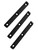 M-LOK rail 5" cover grip panels - 3-pack (Black / 3-slot) For MLOK AR15/308 Handguard rails