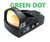 Ade Advanced Optics Delta RD3-012 GREEN Dot Reflex Sight + Optic Mounting Plate for Taurus PT111 G2, Millennium G2, G2C, G3 with Original Rear Sight, PT140 G2, PT709, PT740, TX22 + Pictinny Plate