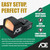 ADE Advanced Optics Crusader RD3-009 Red Dot Sight – Includes Mounting Plate for Ruger Security 9 – Motion Awake Reflex Optic Technology with Standard Picatinny Adapter – Compact Red Dot