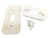 Ade Advanced Optics Wall Plate with 30 Degree L/R Wedge Angled Mount for Nest Hello Doorbell - WHITE