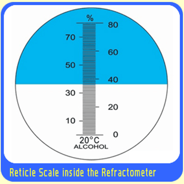 Most Accurate Alcohol Water Grape Wine Refractometer 0-80% ATC
