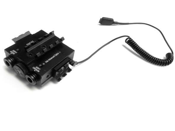 Tactical Green Laser & Infrared Night Vision Laser Combo Sight + Picatinny Rail