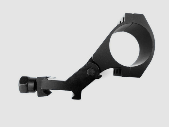 Quick Flip to Side 90-Degree 30mm/1-Inch Tactical QD Pivot FTS Mount with 1-Inch Inserts for Aimpoint/Eotech/Magnifier/Scope 3x 4x 5x with Standard Screw Base