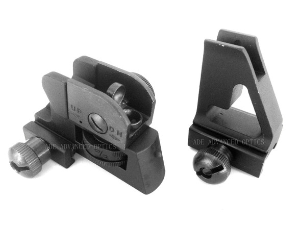 Mil Spec Detachable Rear + A2 Front Sight SET Designed use on LOW Profile Gas block