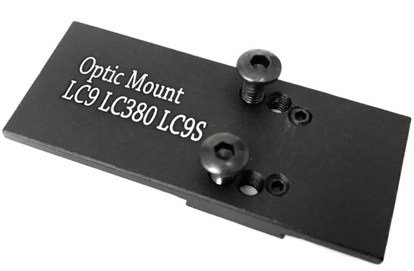 Ade Advanced Optics RD3-006B GREEN Dot Reflex Sight + Optic Mounting Plate for Ruger LC9,LC380,LC9S Pistol + Picatinny Mounting Plate