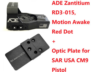 ADE RD3-029 Red Dot Sight – Shake Awake, For Glock 22/23 Slides With RMR Cut 10 thumbnail image