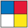 Hazardous Materials System Labels - 5.625 X 5.625 - PS Vinyl - Pack of 5 - HMS4P