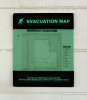 Evacation Map Holder 2 8 1/2" x 11" English Glow Un-Assembled 1/Each - DTA238