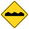 WARNING SIGN - BUMPY 24" x 24" Engineer-Grade Prismatic 1/Each - FRW317RA