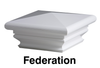 Frame Post & Hardware Post Caps: Federation Bridgeport 1/Each - HSF284