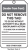 Safety Tag Standard Back A RP-Plastic 5/Pack - MDT004PTM