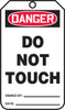 OSHA Danger Safety Tag: Do Not Touch Standard Back B RP-Plastic 5/Pack - MDT209PTM