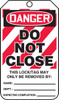 OSHA Danger Safety Tag: Do Not Close RP-Plastic 5/Pack - MLT428PTM