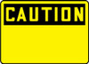 OSHA Caution Safety Sign Blank 7" x 10" Aluminum - MRBH607VA