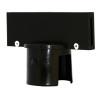 Accessories For Stanchion Posts: Sign Holder Adapter Black Regular-Duty Stanchion Post 1/Each - PRC924BK