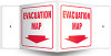 Projection Sign: Evacuation Map 3D (6" x 5" Panel) 1/Each - PSP152