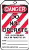 OSHA Danger Lockout Safety Tags: Do Not Operate Spanish RP-Plastic 5/Pack - SHMLT400PTM