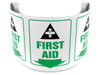 180D Projection Safety Sign: First Aid Spanish Panel Size: 6" 1/Each - SHPSJ119