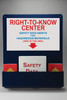 Pocket-Style Aluminum Center: Right-To-Know English Board Only 1/Each - ZRS708