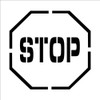 Stencil - Stop - Symbol - 24X24 - PMS203
