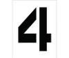 Stencil - Number 4 - 12" - PMC12-4