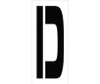 Stencil - Letter D - 24" - PMC24-D