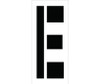 Stencil - Letter E - 24" - PMC24-E