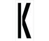 Stencil - Letter K - 24" - PMC24-K