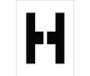 Stencil - Letter H - 8" - PMC8-H