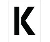 Stencil - Letter K - 8" - PMC8-K