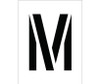 Stencil - Letter M - 8" - PMC8-M