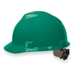 MSA V-Gard Green Ratchet Hard Hat - 475362
