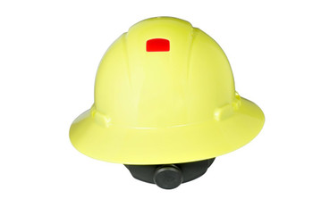 3M Full Brim Hard Hat H-809V-UV - Hi-Vis Yellow 4-Pt Ratchet Suspension - Vented - w/Uvicator - 20 EA/Case