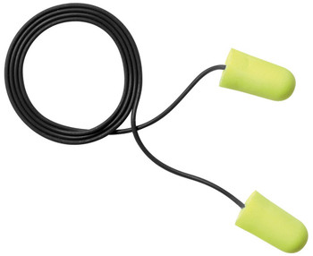 3M E-A-Rsoft Yellow Neons Metal Detectable Corded Earplugs 311-4106, in Poly Bag Regular Size 2000 EA/Case