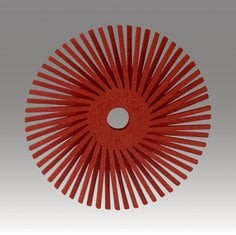 Scotch-Brite Radial Bristle Disc -  1 in x 1/8 in 220 -  2000 ea/Case