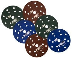 3M Hookit Flexible Abrasive Disc 270J -  34799 -  6 in -  P320 -  25 discs per
carton -  5 cartons per case