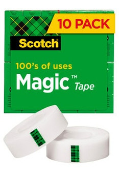 Scotch® Magic Tape 810K10 -  3/4 in x 1000 in 10 Pack
