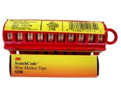 3M Wire Marker Tape Numbers SDR 60-69 -  50 Rolls/Case