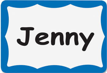 Name Badge Labels Green 2 1/4" x 3 1/2" 100/Pack - DNA134GN