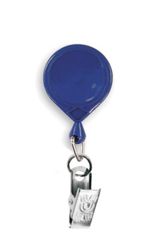 Badges & Holders: Retractable Badge Holders Blue End Fitting: Slide Clip 5/Pack - DNH410BU