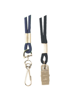 Round Cord Non-Breakaway Lanyards Black End Fitting: Swivel Hook 10/Pack - DNH636BK